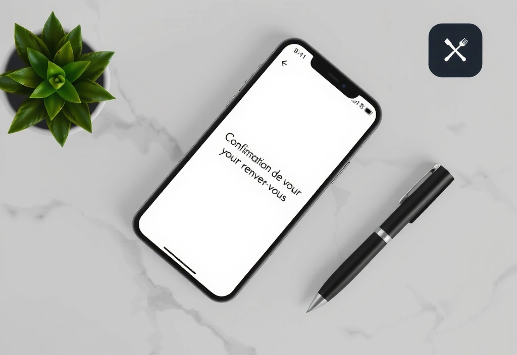 Exemple de notification de confirmation de rendez-vous